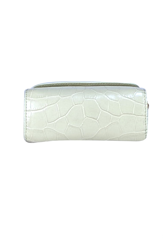 By Far - Sage Green Leather Croc Embossed Mini Bag