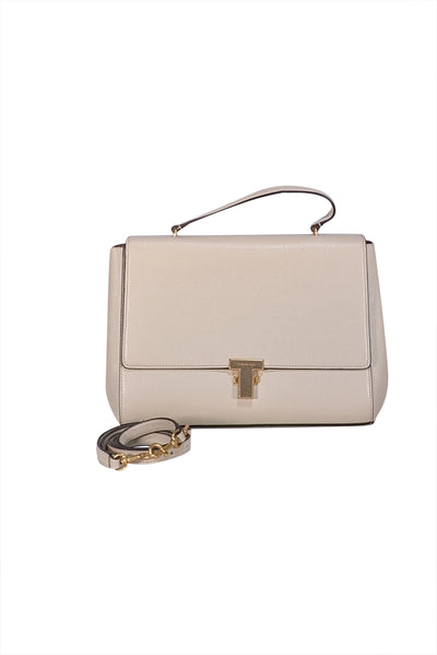 Tory Burch - Ivory Leather Juliette Satchel Bag - Current Boutique
