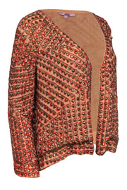 Current Boutique-Calypso - Orange Jacket w/ Metal Embellishing Sz XS