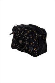 Current Boutique-Campomaggi - Black Leather Studded Crossbody Bag