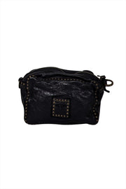 Current Boutique-Campomaggi - Black Leather Studded Crossbody Bag