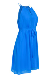 Current Boutique-Catherine Malandrino - Blue Sleeveless Keyhole Dress Sz L