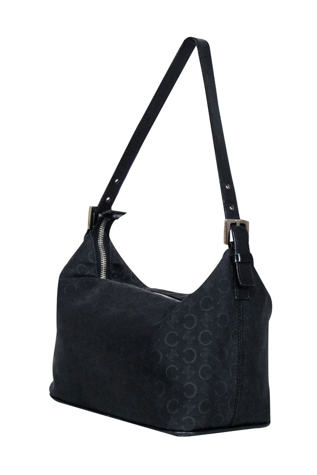 Current Boutique-Celine - Black Monogram "C" Shoulder Bag