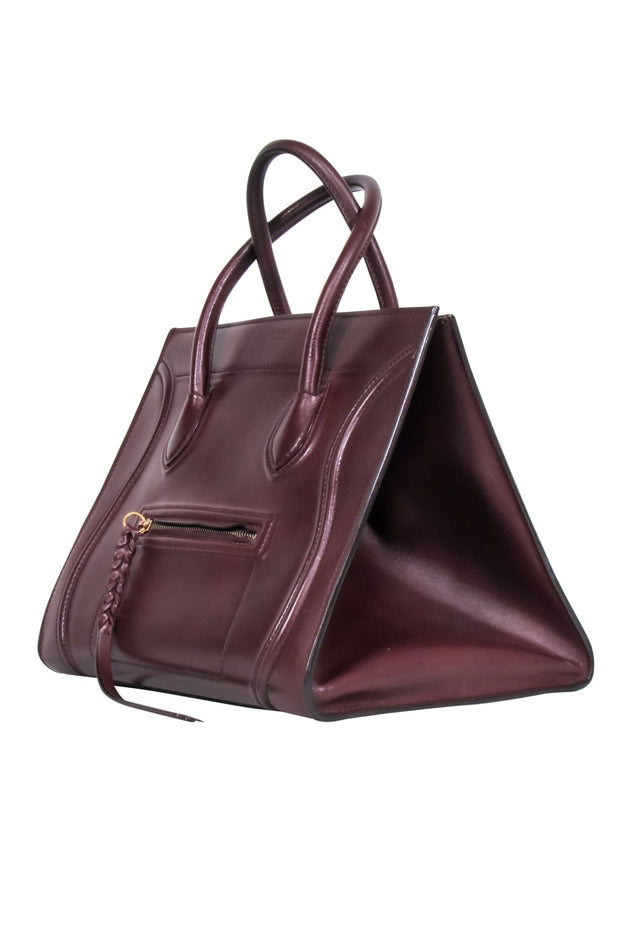 Current Boutique-Celine - Maroon Phantom Leather Luggage Tote