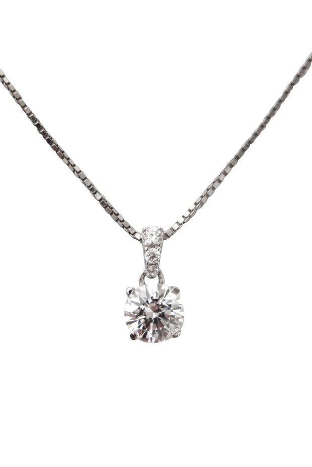 Current Boutique-Central Diamond Center - Sterling Silver Chain w/ Jewel Pendant