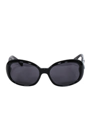Current Boutique-Chanel - Black Sunglasses w/ 3D Flower Side Detail