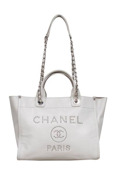 Current Boutique-Chanel - Cream Medium Deauville Tote