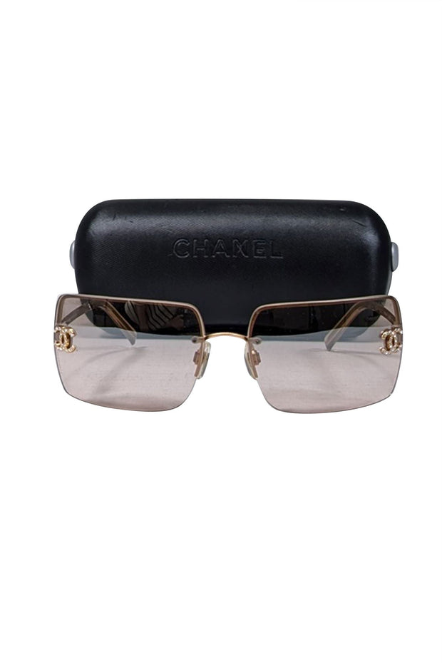 Current Boutique-Chanel - Gold Frameless Sunglasses