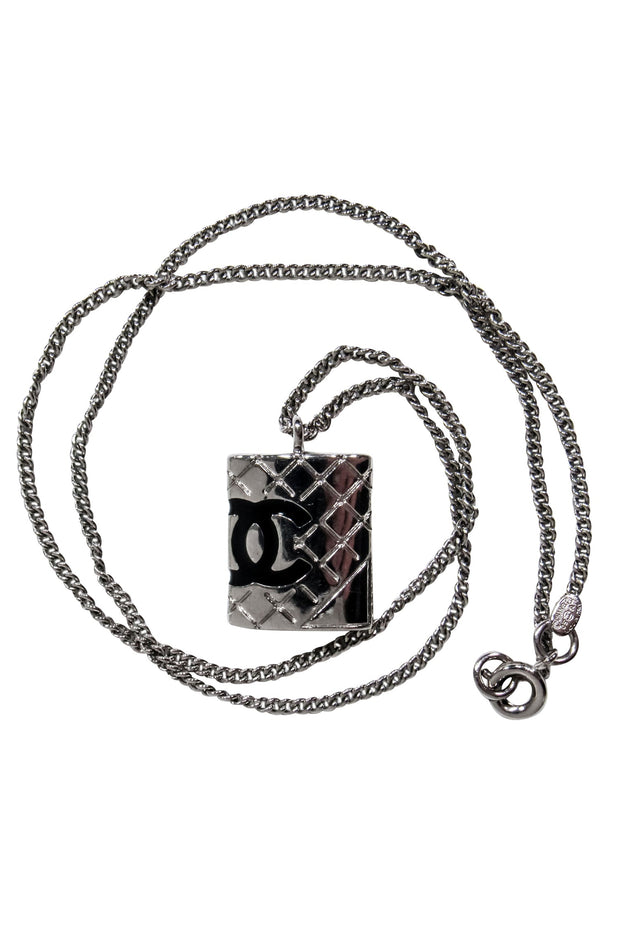 Current Boutique-Chanel - Silver-Toned Quilted Pendant Chain