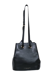 Current Boutique-Charlotte Olympia - Black Leather "Feline" Bucket Bag