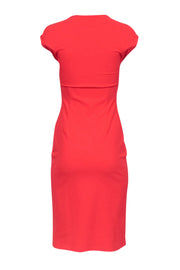 Current Boutique-Chiara Boni - Red Cap Sleeve Fitted Dress Sz 6