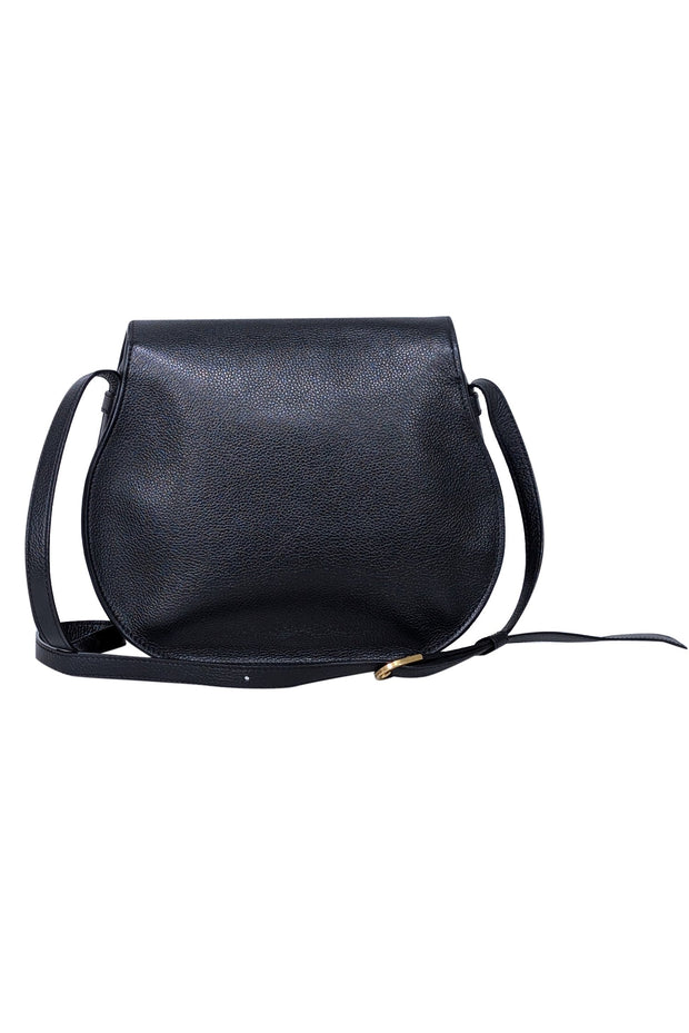 Chloe Black Grained Leather Marcie Medium Crossbody Bag Current Boutique