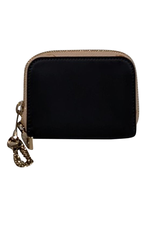 Current Boutique-Chloe - Sage Green & Black Small Leather Wallet