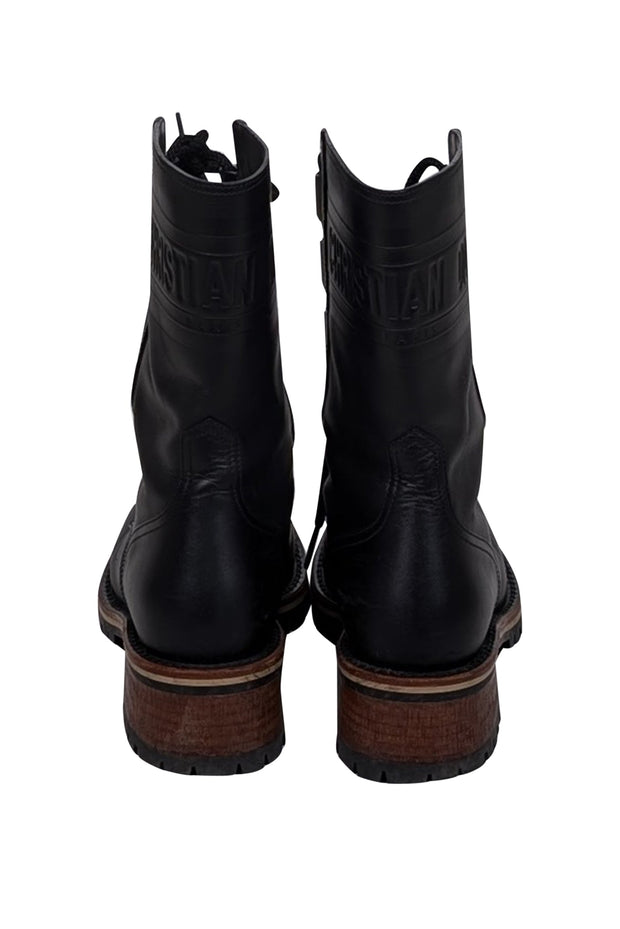 Current Boutique-Christian Dior - Black Calfskin Quest 35mm Short Boots Sz 8