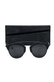 Current Boutique-Christian Dior - Black Cat Eye Aviator Sunglasses