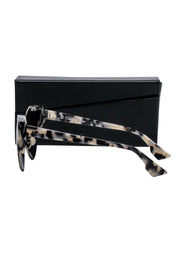 Current Boutique-Christian Dior - Black & Cream Tortoise Cat Eye Sunglasses