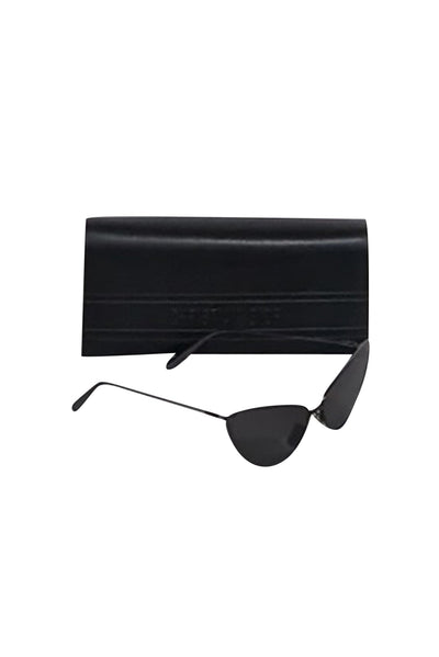 Current Boutique-Christian Dior - Black Metal Cat Eye Sunglasses