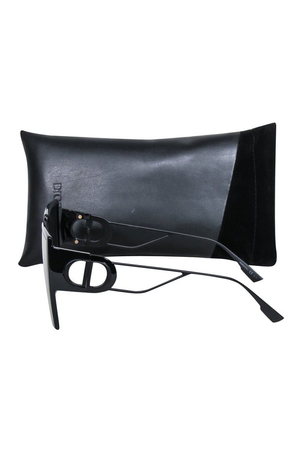 Current Boutique-Christian Dior - Black Oversized Square Sunglasses