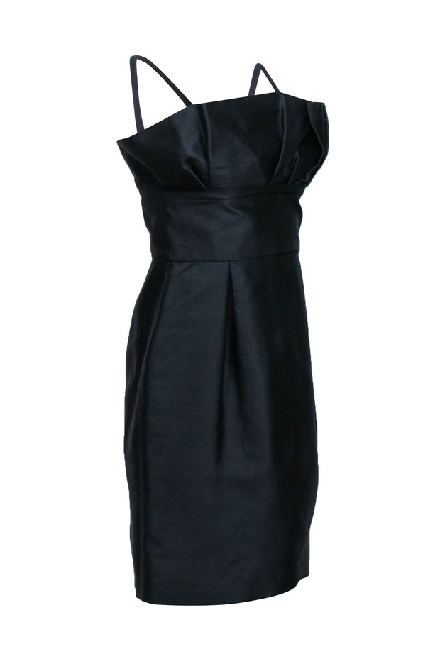 Current Boutique-Christian Dior - Black Structured Sleeveless Mini Dress Sz 6