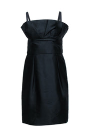 Current Boutique-Christian Dior - Black Structured Sleeveless Mini Dress Sz 6