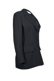 Current Boutique-Christian Dior - Black Three Button Blazer Sz 10