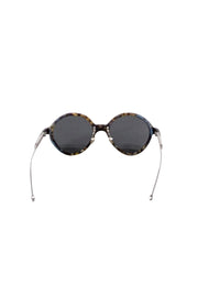 Current Boutique-Christian Dior - Green Tortoise Print Round "Umbrage" Sunglasses