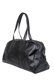 Current Boutique-Christian LaCroix - Large Black Pebbled Leather Duffle Bag