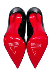 Current Boutique-Christian Louboutin - Black Patent Leather “Hot Chick 100” Pumps Sz 6.5