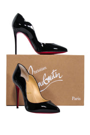 Current Boutique-Christian Louboutin - Black Patent Leather “Hot Chick 100” Pumps Sz 6.5