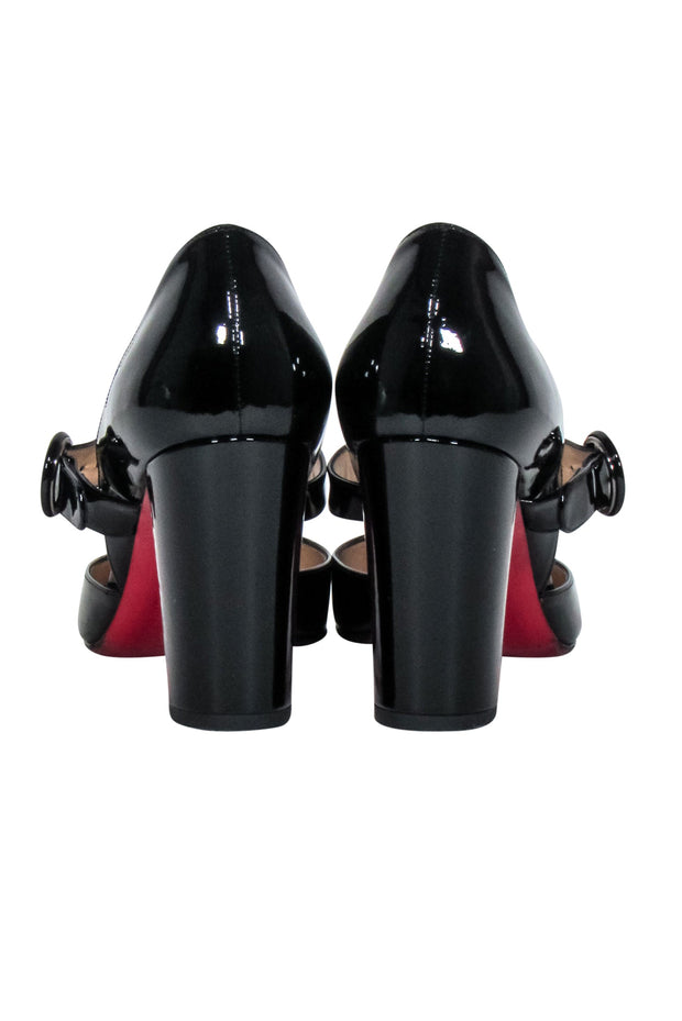 Current Boutique-Christian Louboutin - Black Patent Leather "Miss Kawa 85" Pumps Sz 8.5