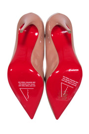Current Boutique-Christian Louboutin - Nude Patent Leather “Hot Chick 100” Pumps Sz 6.5