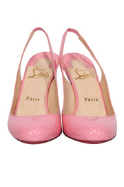 Current Boutique-Christian Louboutin - Pink Patent Sling Back Pump Sz 6.5