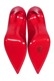 Current Boutique-Christian Louboutin - Red "Kate 100" Patent Basic Pumps Sz 6.5