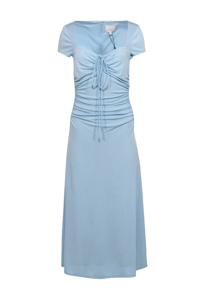 Current Boutique-Cinq a Sept - Blue Side Ruched Formal Dress Sz 8