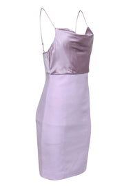 Current Boutique-Cinq a Sept - Lavender Silk Paneled Cowlneck "Karina" Dress Sz 6