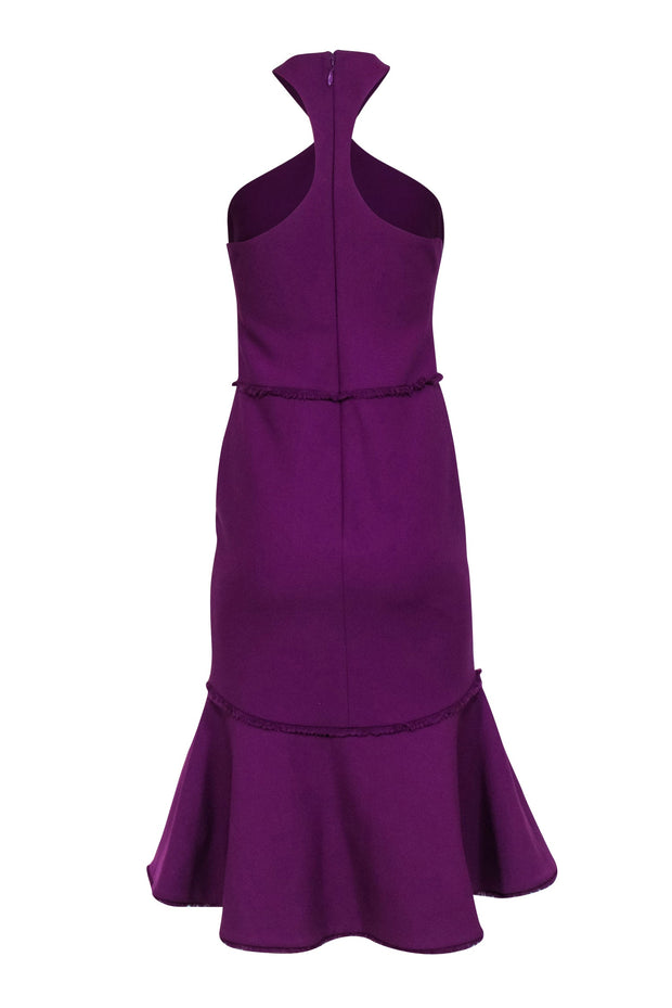 Current Boutique-Cinq a Sept - Purple Halter "Dante" Mermaid Dress Sz 4