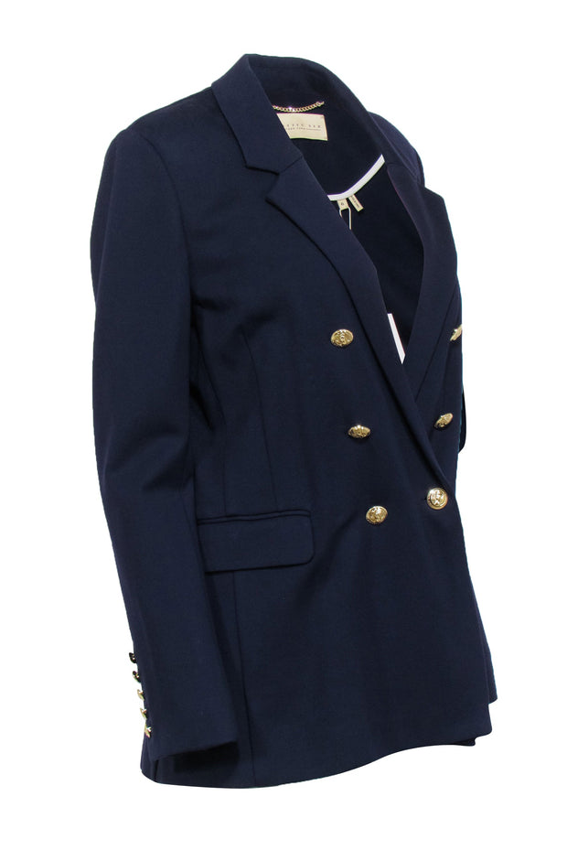 Current Boutique-Classic Six - Deep Navy Double Breasted Blazer Sz 6