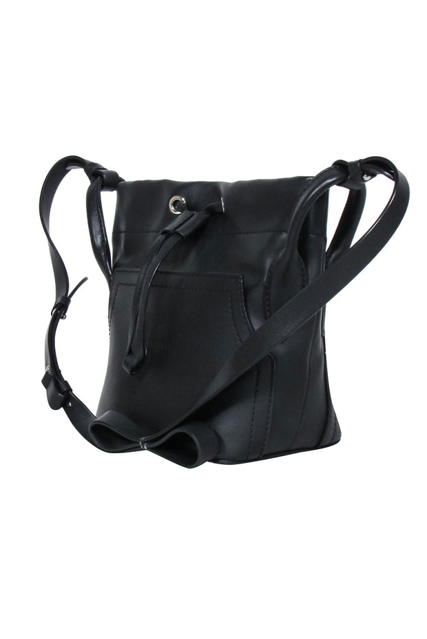 Current Boutique-Clergerie Paris - Black Leather Bucket Bag