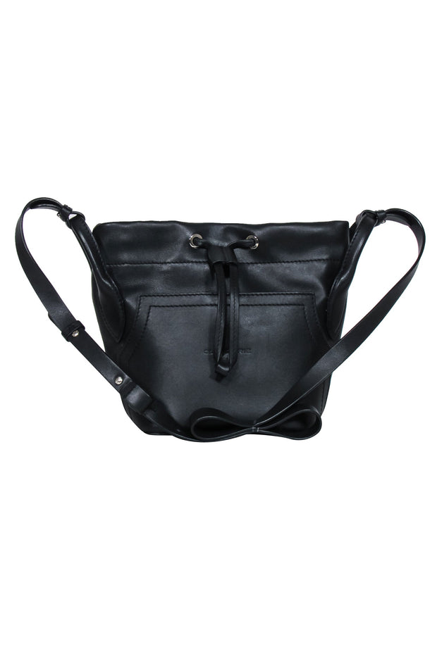 Current Boutique-Clergerie Paris - Black Leather Bucket Bag