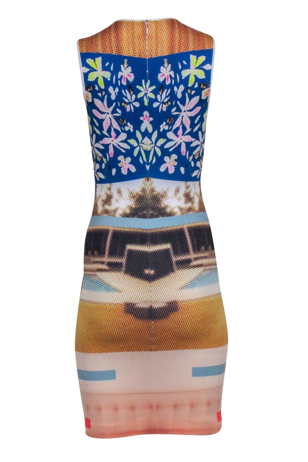Current Boutique-Clover Canyon - White w/ Multi Color Abstract Print Dress Sz XS
