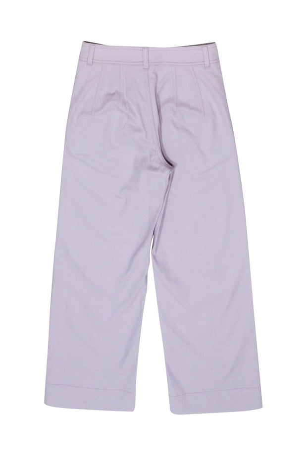 Current Boutique-Club Monaco - Lavender High Rise Cropped Twill Pants Sz 00