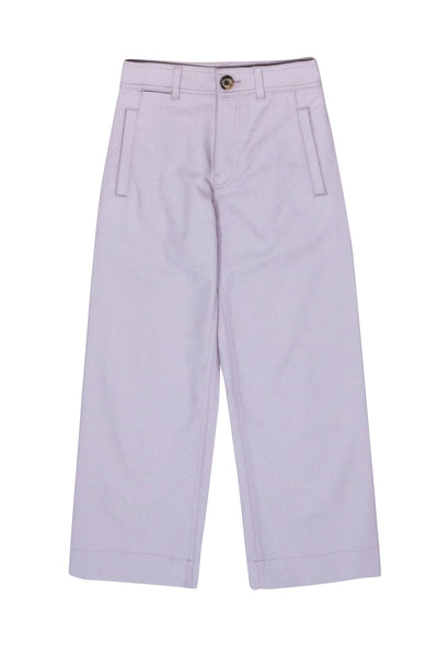 Current Boutique-Club Monaco - Lavender High Rise Cropped Twill Pants Sz 00