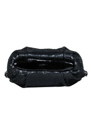 Current Boutique-Coach - Black Sequin Leather Trim Crossbody Bag