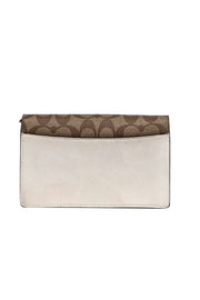 Current Boutique-Coach - Brown Monogram Canvas & Cream Leather Crossbody