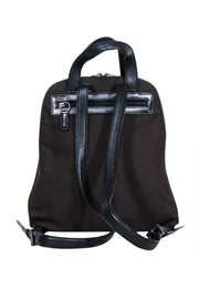 Current Boutique-Coach - Brown Twill Leather Trim Mini Backpack