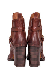 Current Boutique-Coach - Cognac Brown Leather Short Boots Sz 8.5