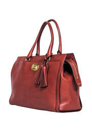 Current Boutique-Coach - Cognac Leather Tote Bag