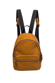 Current Boutique-Coach - Dark Yellow Pebbled Leather Mini Backpack