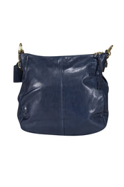 Current Boutique-Coach - Navy Blue Leather Hobo Shoulder Bag