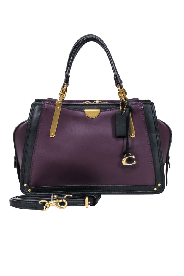 COACH Suede Shoulder Bag Purple | PLAYFUL